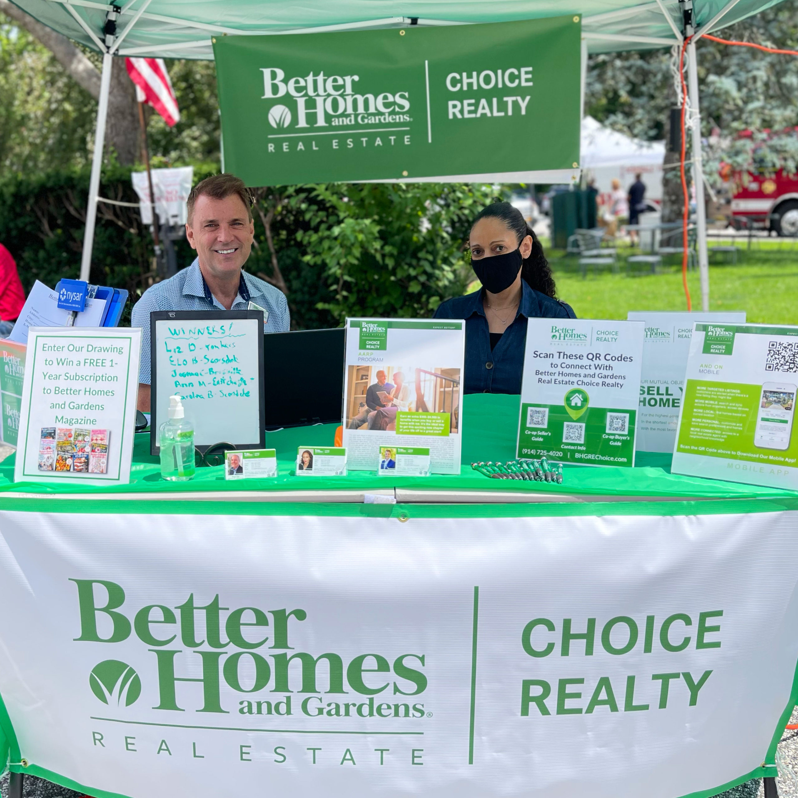 Better Homes and Gardens Real Estate Choice Realty at the 2021 Scarsdale Sidewalk Sale Sponsored by Scarsdale Business Alliance