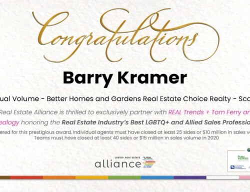 Congratulations Barry Kramer on being recognized as a Top Producer on The Exclusive List of LGBTQ+ and Allied Real Estate Sales Professionals