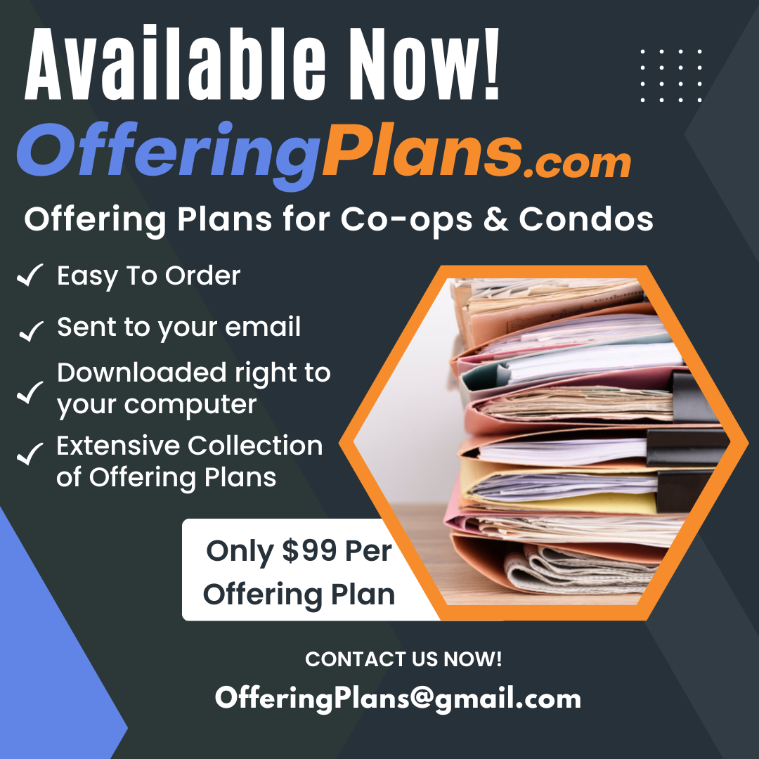 Offering plans for co-ops and condos infographic
