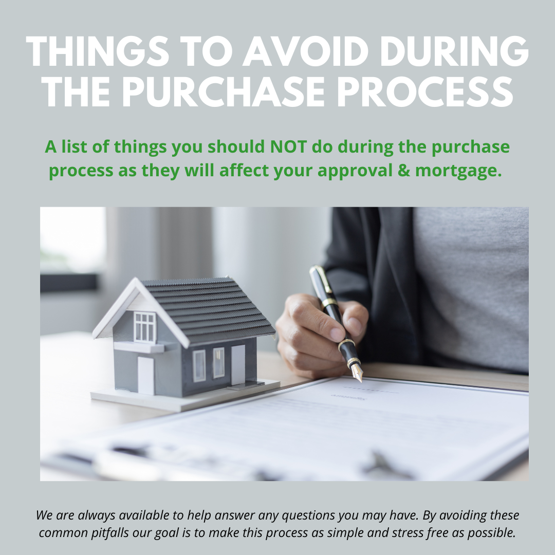 Things to Avoid During the Purchase Process